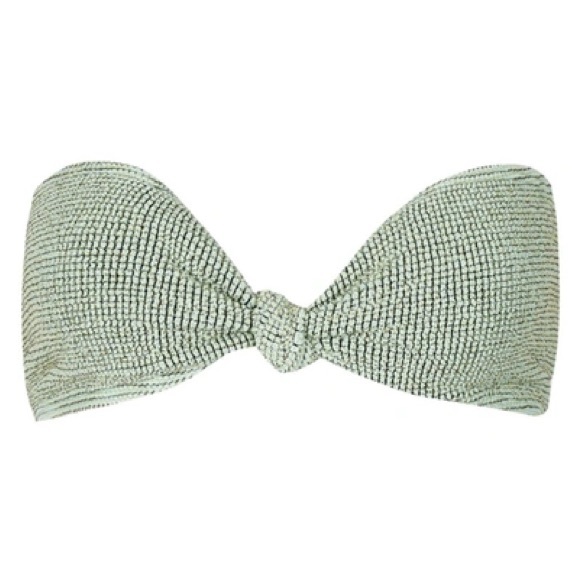 BOND-EYE Sahara Bandeau & Sign Bikini Set Mint Lurex O/S NWOT - Picture 7 of 7